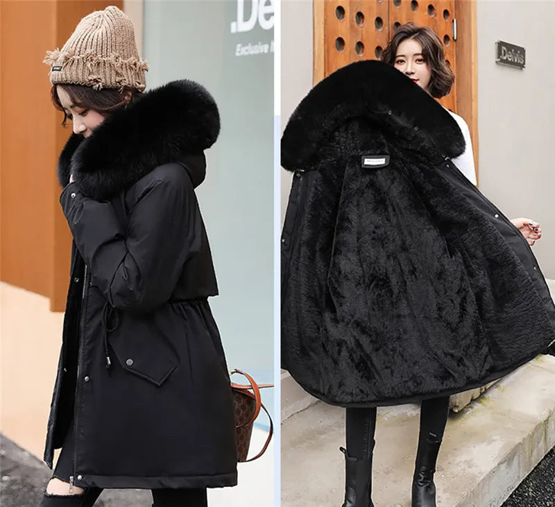 New Winter Jacket Women Parka Fashion Long Coat