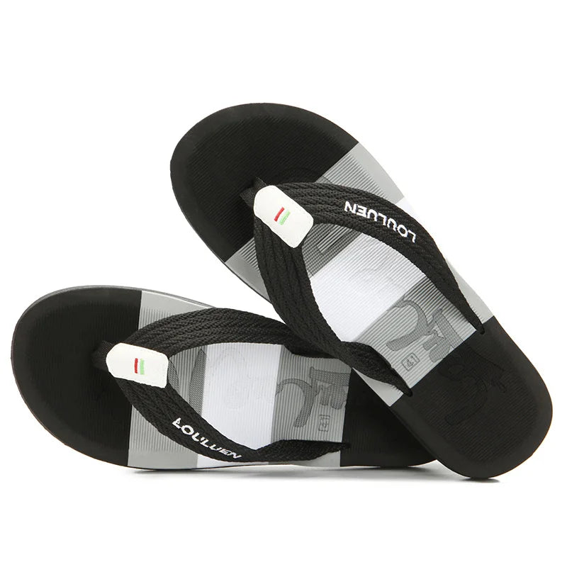 High Quality Brand Hot Sale Flip Flops Men Summer Beach Slippers Men Fashion Breathable Casual Men Flip Flops Summer Outdoor