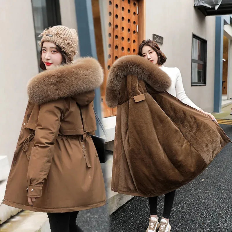 New Winter Jacket Women Parka Fashion Long Coat