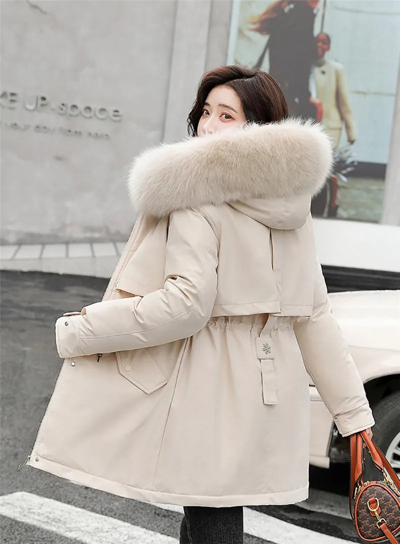 New Winter Jacket Women Parka Fashion Long Coat