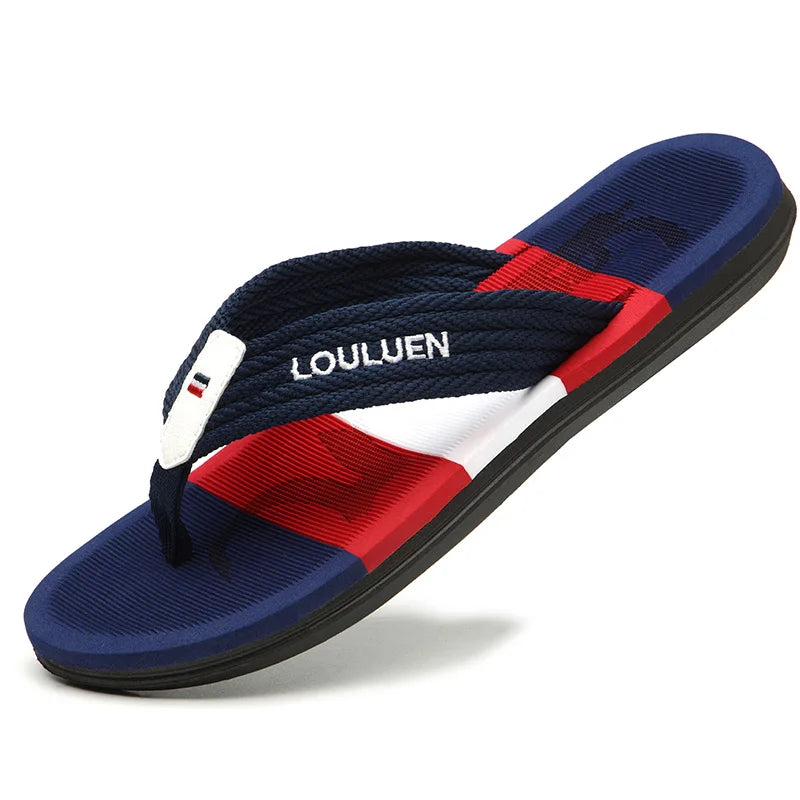 High Quality Brand Hot Sale Flip Flops Men Summer Beach Slippers Men Fashion Breathable Casual Men Flip Flops Summer Outdoor