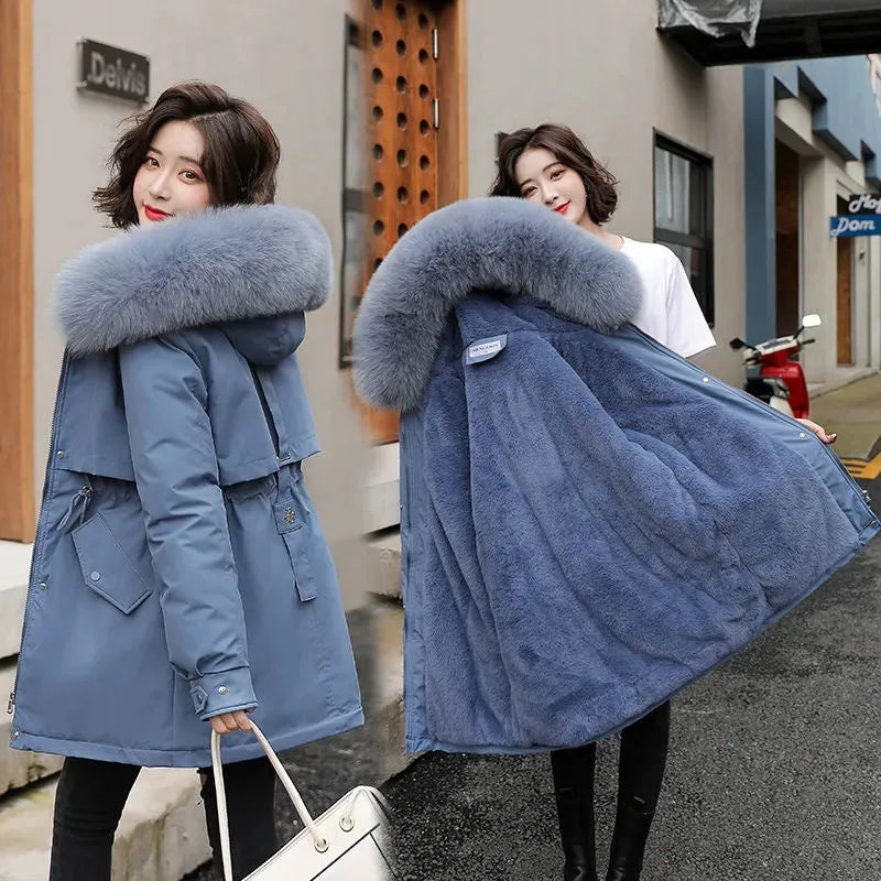 New Winter Jacket Women Parka Fashion Long Coat