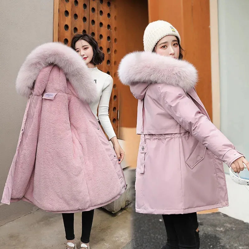 New Winter Jacket Women Parka Fashion Long Coat