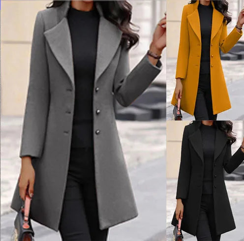 RX6625 Winter New Women's Coat Korean Version Mid length