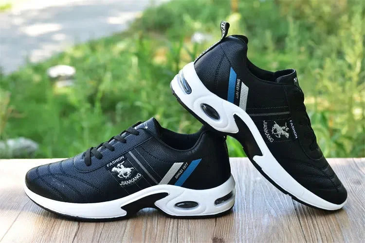 PU Leather Men Sneakers Breathable