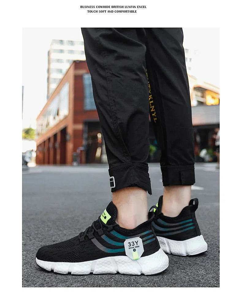 Men Shoes Sneakers Breathable Comfortable Casual Running Shoes Luxury Tenis Sneaker Male Footwear 2025