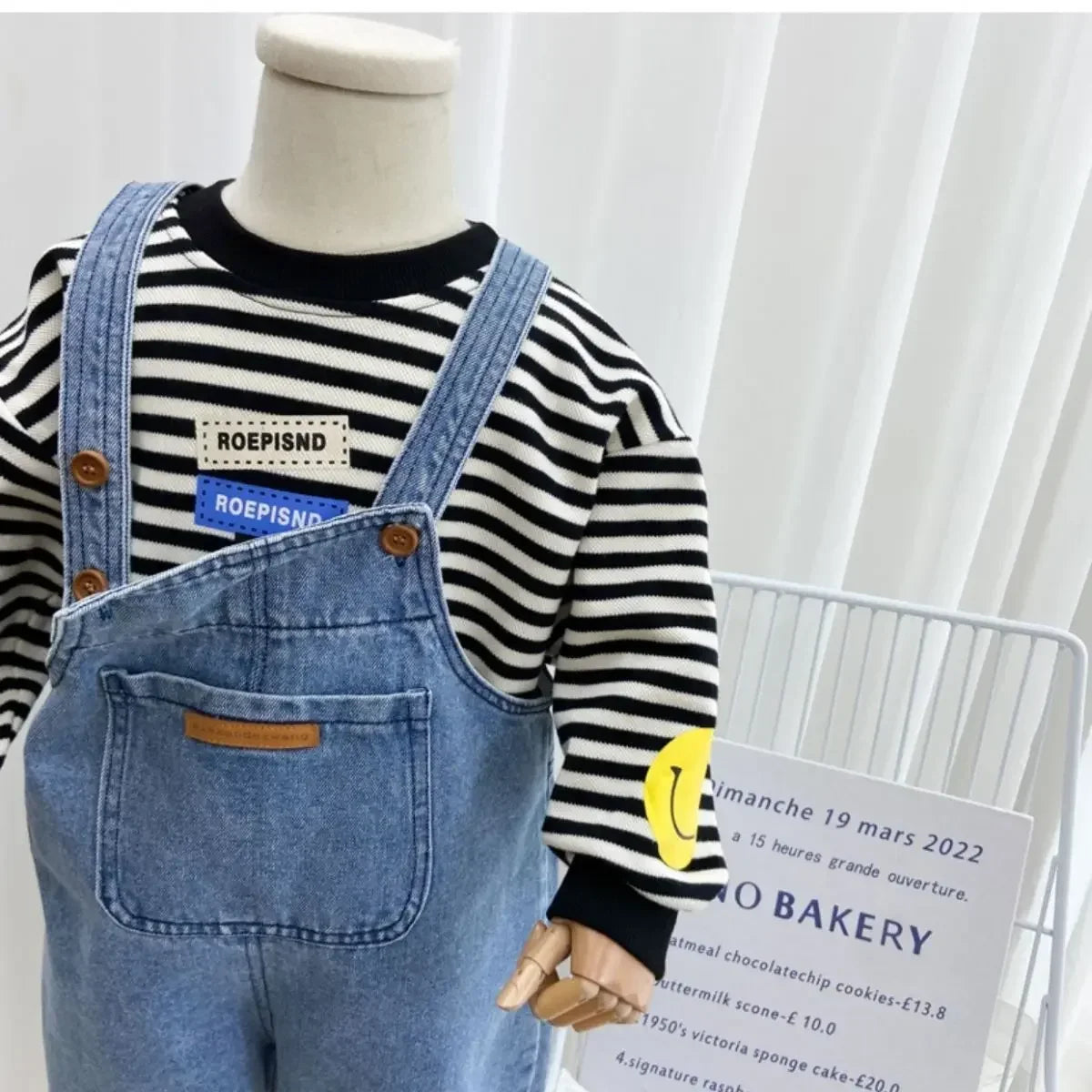 Children'S Overalls Pants Boys Fall Pants 2024 New Baby Trousers Spring and Autumn Jeans Girls Pants