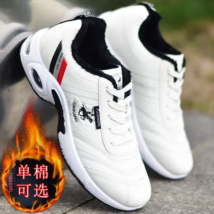 PU Leather Men Sneakers Breathable