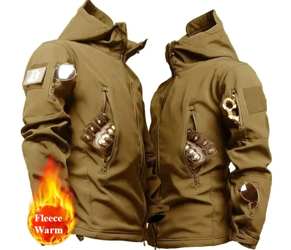 Winter Soft Shell Mens Tactical Set Outdoor Windproof