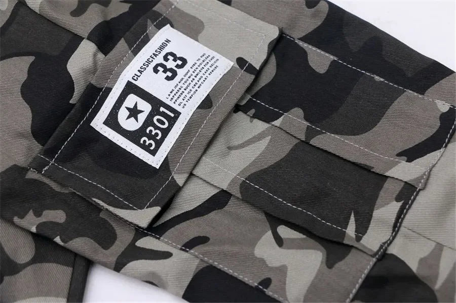 New 4-14T kids Boys Pants Autumn Winter Thick Camouflage Kids Trousers Teenage Boy Warm Clothing Elastic Waist Boy Cargo Pants