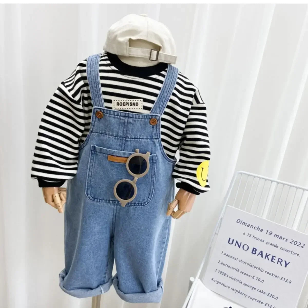 Children'S Overalls Pants Boys Fall Pants 2024 New Baby Trousers Spring and Autumn Jeans Girls Pants