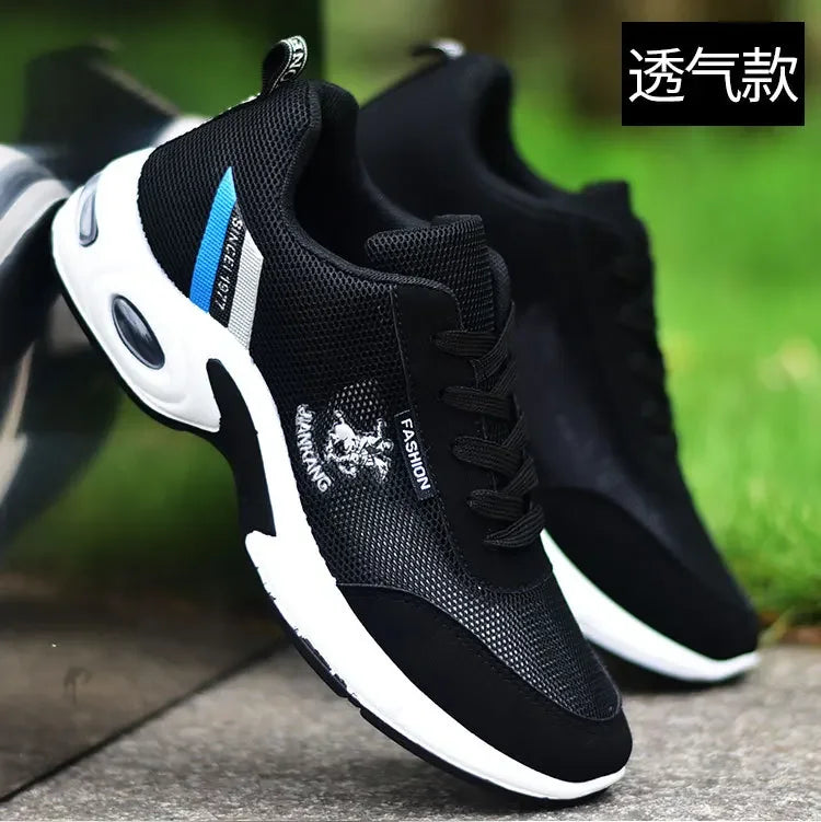 PU Leather Men Sneakers Breathable