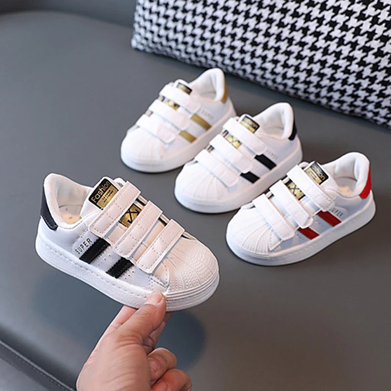 Children's Sneakers Kids Fashion Design White Non-slip Casual Shoes Boys Girls