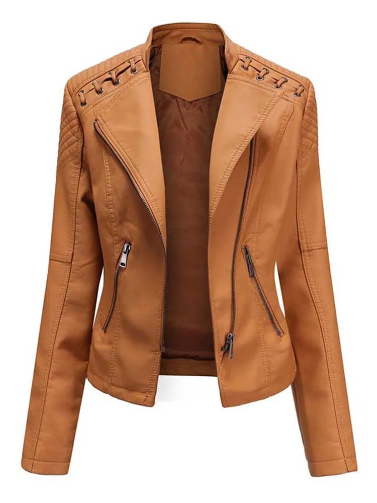 Women's Faux Leather Jackets