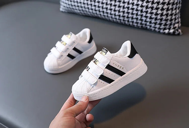 Children's Sneakers Kids Fashion Design White Non-slip Casual Shoes Boys Girls