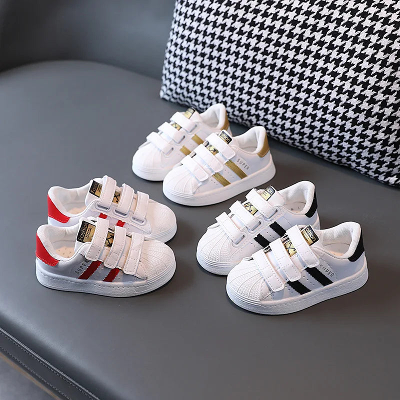 Children's Sneakers Kids Fashion Design White Non-slip Casual Shoes Boys Girls