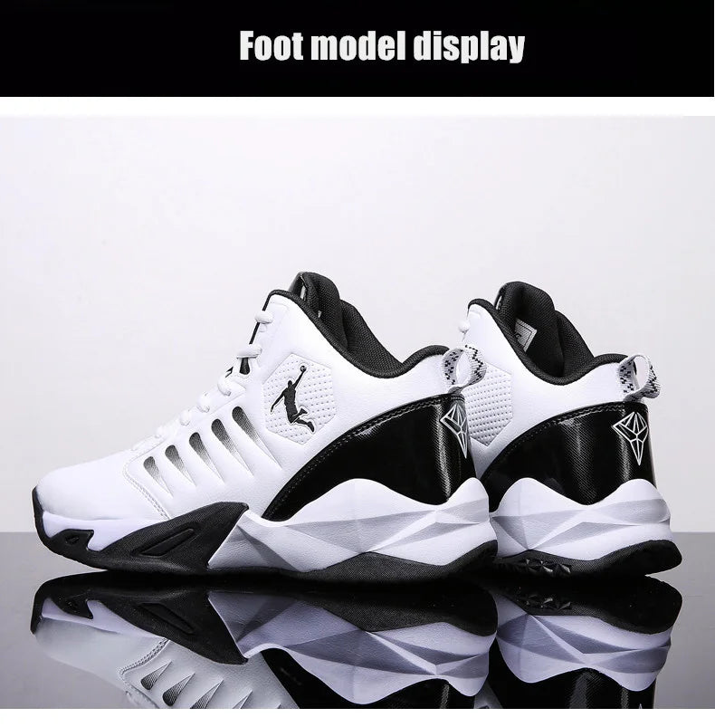 Shoes Leather Men's Sneaker Men Non-Slip Training Basketball