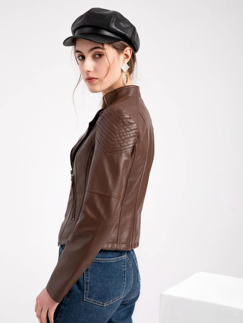 Women's Faux Leather Jackets