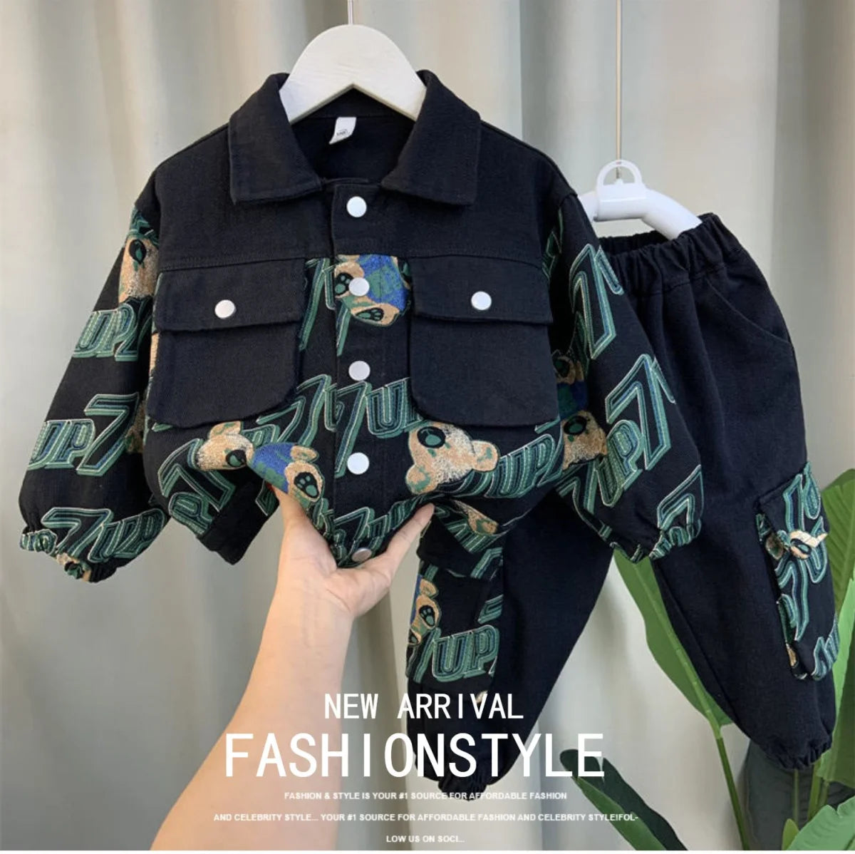 2-10 Years Children Clothing Set Boys Casual Clothes Kids Fashion Sweatshirt And Pants 2 Pcs Baby Autumn Winter Tracksuits