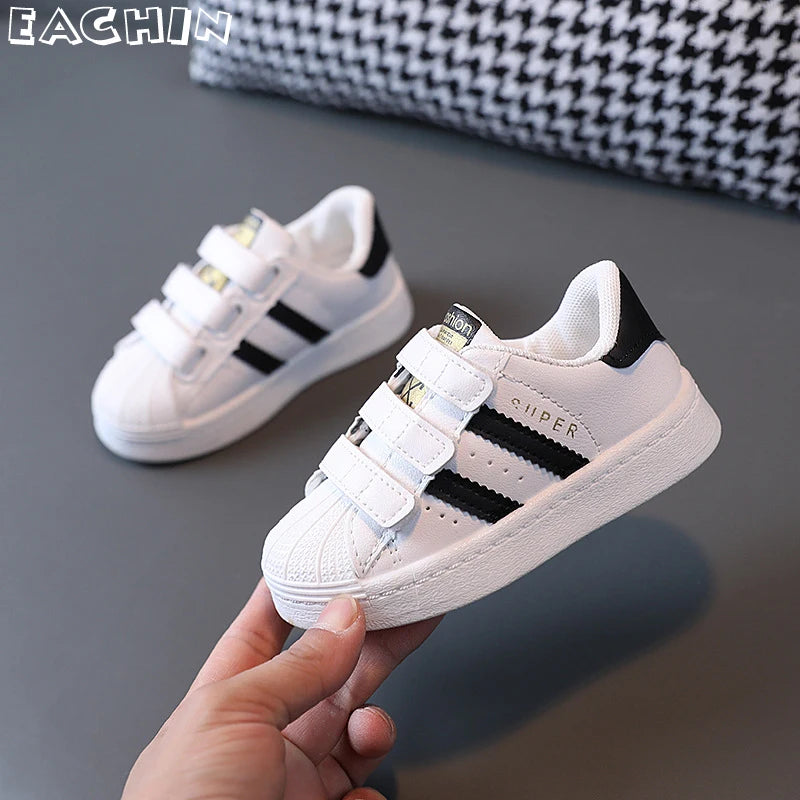 Children's Sneakers Kids Fashion Design White Non-slip Casual Shoes Boys Girls