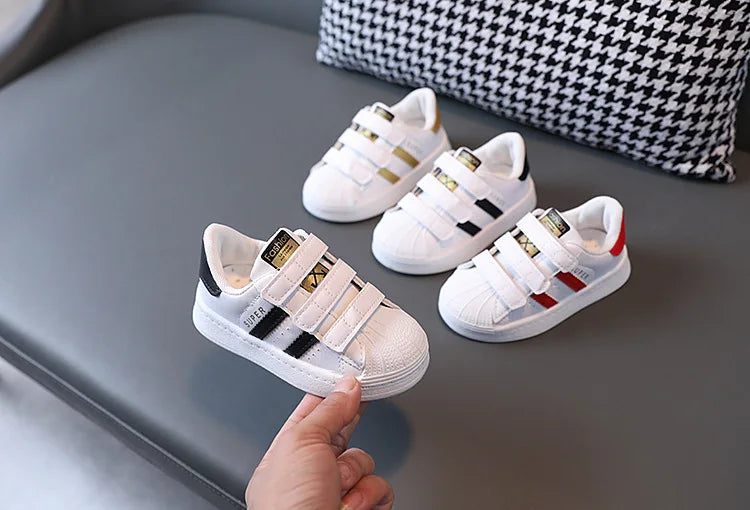 Children's Sneakers Kids Fashion Design White Non-slip Casual Shoes Boys Girls