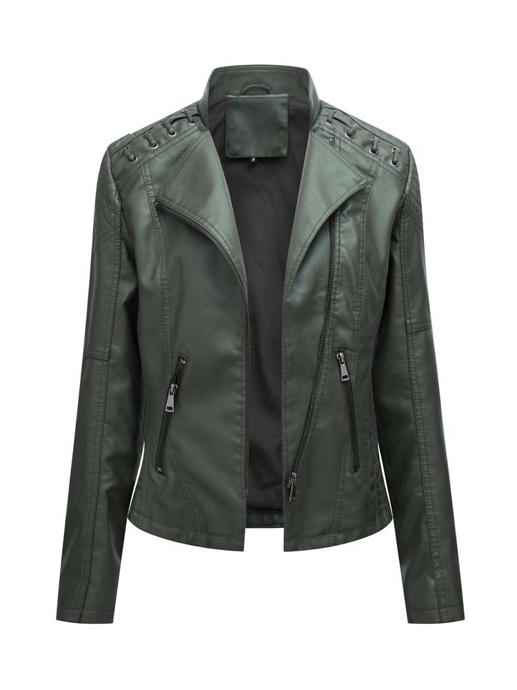 Women's Faux Leather Jackets