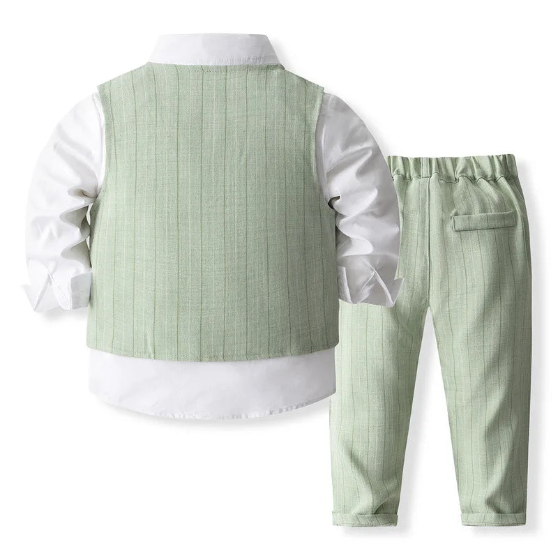 Vest Suit for Boys Baby Boy Clothes Performance Suit for Babies Kid Clothes Boy Drsss Cloth for Boys Baby Boy Cloth ملابس اطفال