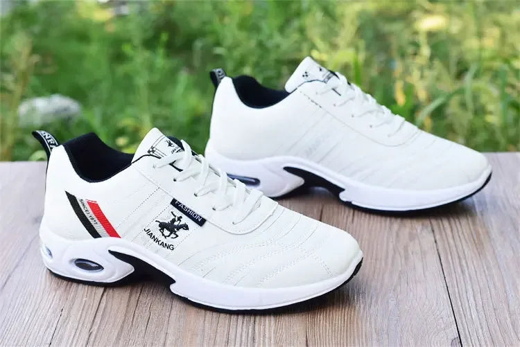 PU Leather Men Sneakers Breathable