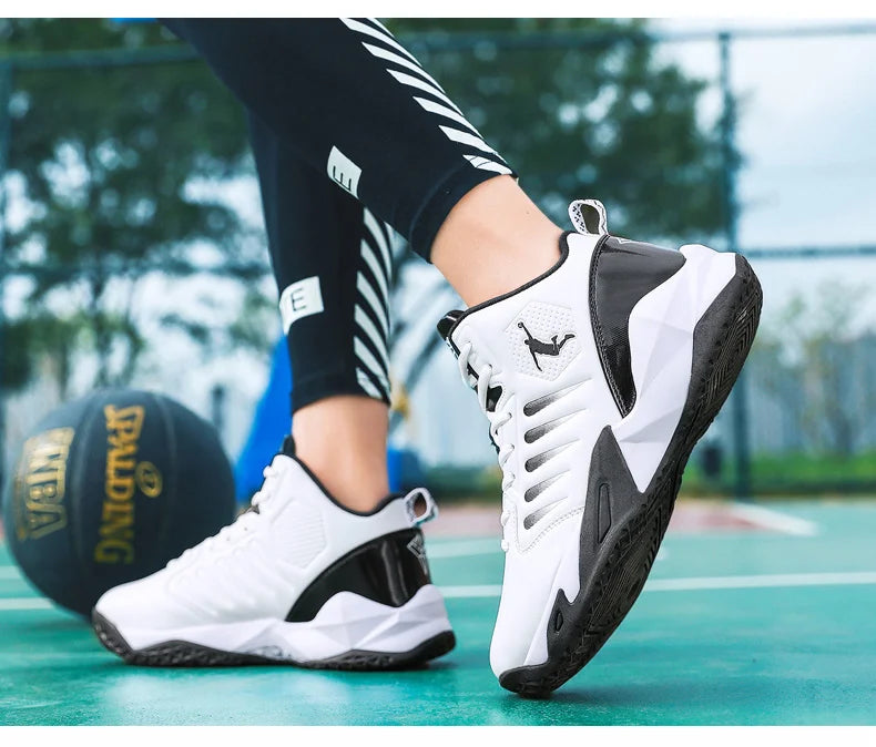 Shoes Leather Men's Sneaker Men Non-Slip Training Basketball