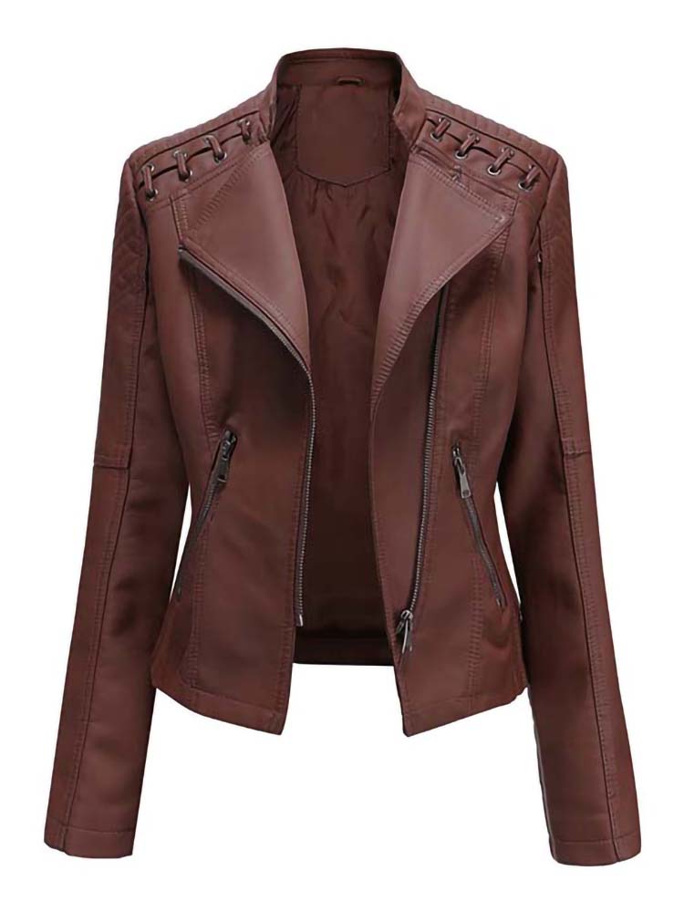 Women's Faux Leather Jackets