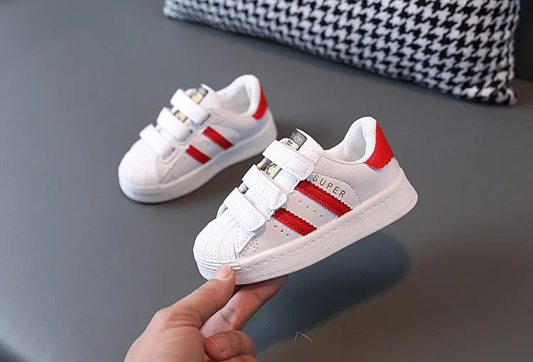 Children's Sneakers Kids Fashion Design White Non-slip Casual Shoes Boys Girls