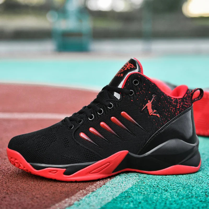 Shoes Leather Men's Sneaker Men Non-Slip Training Basketball