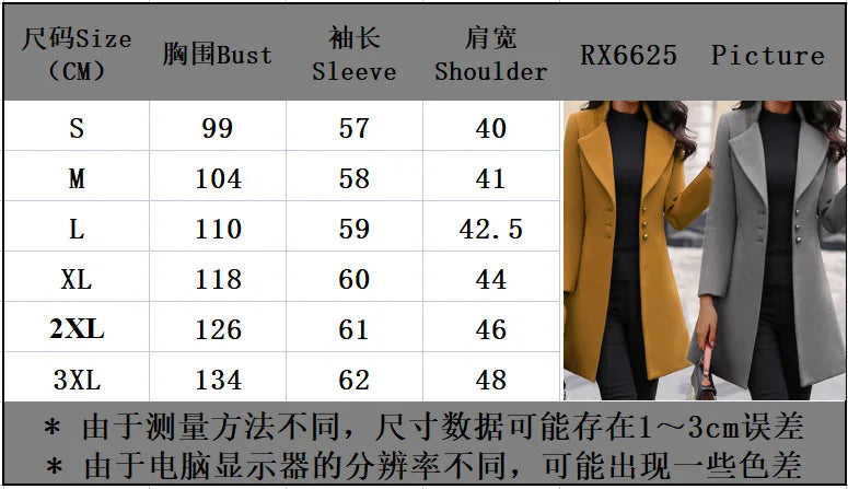 RX6625 Winter New Women's Coat Korean Version Mid length