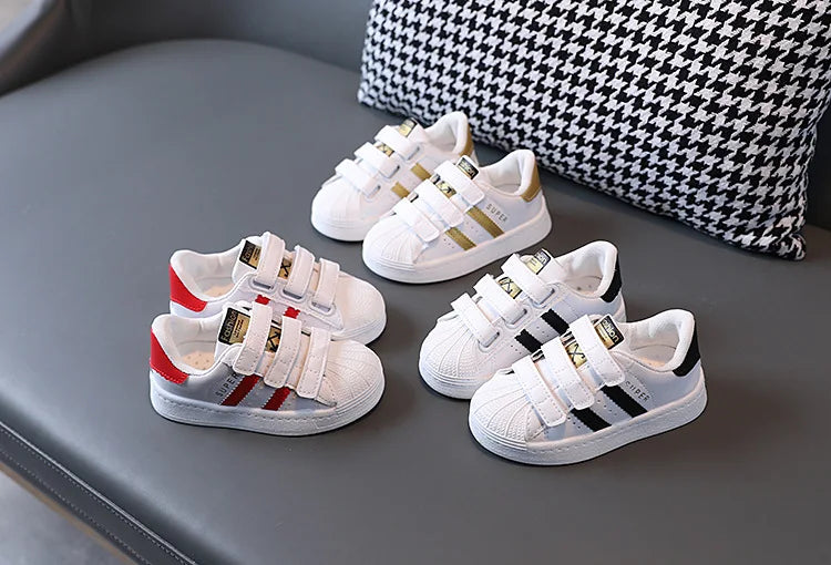 Children's Sneakers Kids Fashion Design White Non-slip Casual Shoes Boys Girls