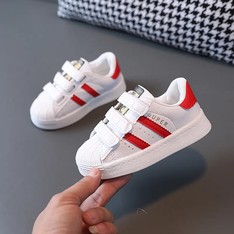 Children's Sneakers Kids Fashion Design White Non-slip Casual Shoes Boys Girls