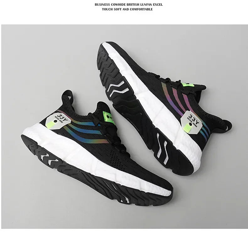 Men Shoes Sneakers Breathable Comfortable Casual Running Shoes Luxury Tenis Sneaker Male Footwear 2025