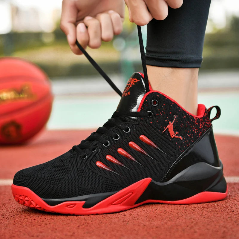 Shoes Leather Men's Sneaker Men Non-Slip Training Basketball