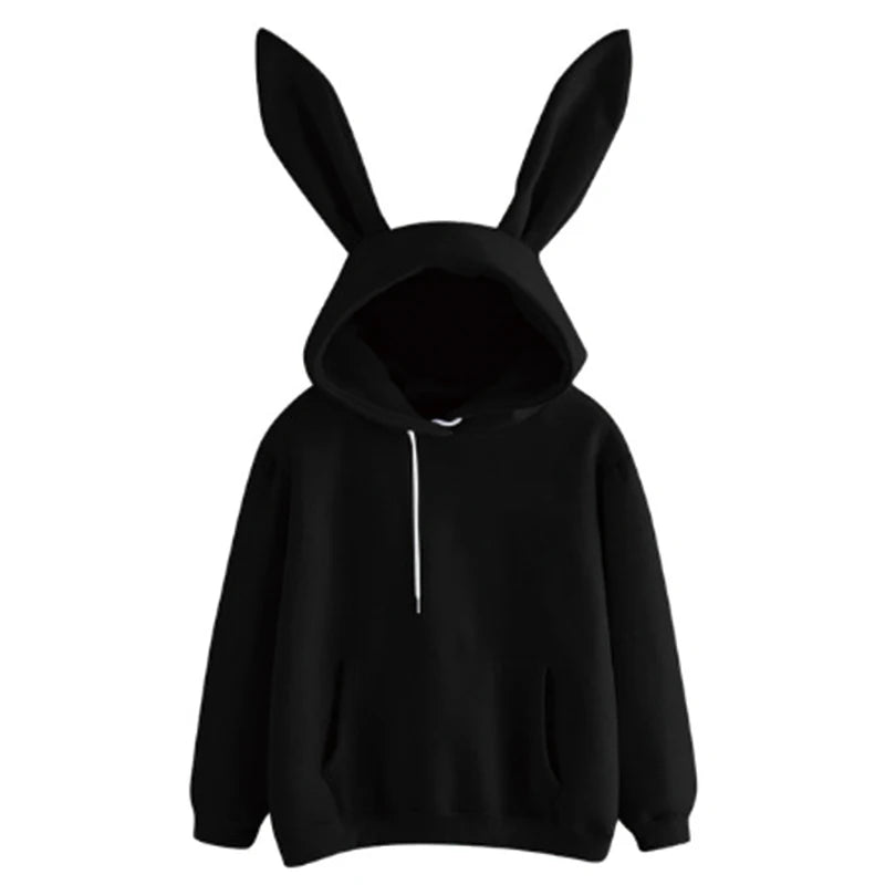 Autumn Winter Women Hoodies Kawaii Rabbit Ears