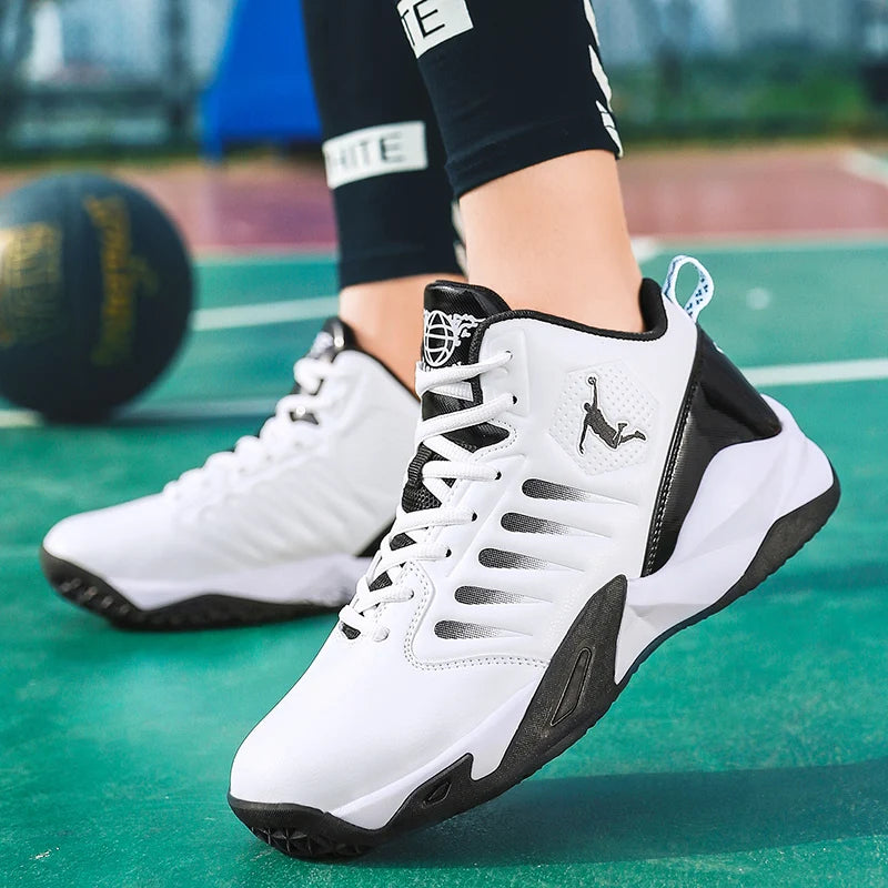 Shoes Leather Men's Sneaker Men Non-Slip Training Basketball