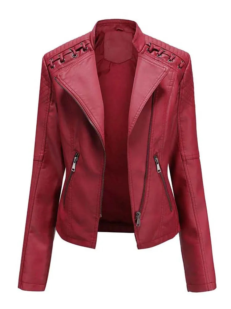 Women's Faux Leather Jackets