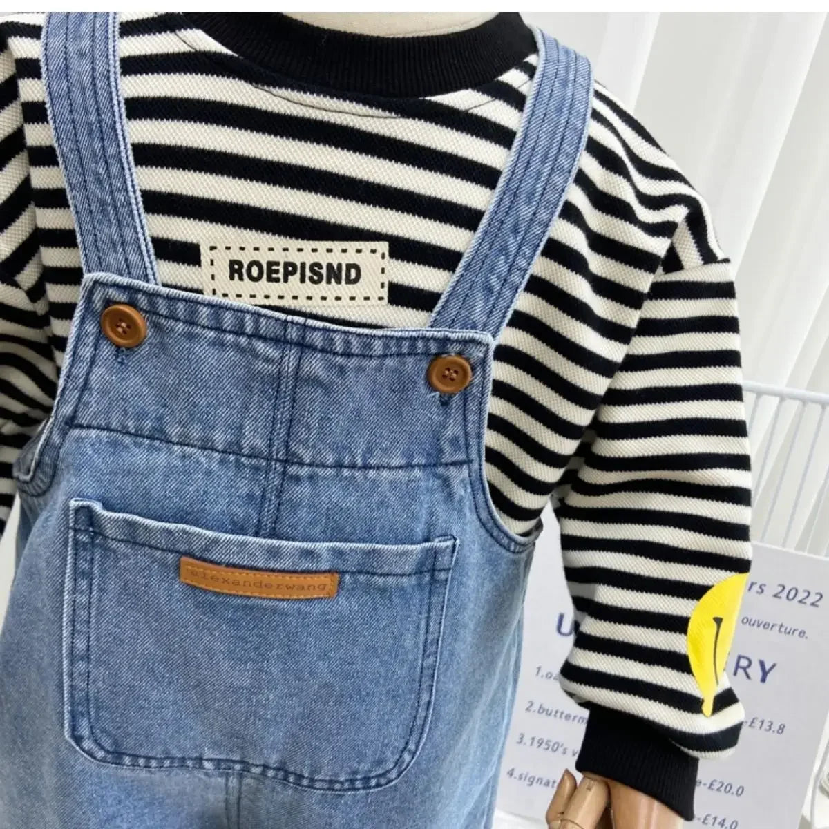 Children'S Overalls Pants Boys Fall Pants 2024 New Baby Trousers Spring and Autumn Jeans Girls Pants