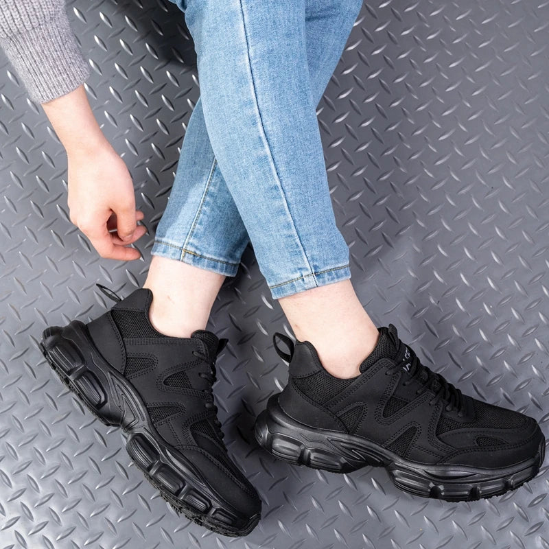 New Women Safety Shoes Anti-smash Anti-puncture Work Shoes Breathable Lightweight Work Sneakers Indestructible Women Shoes Boots