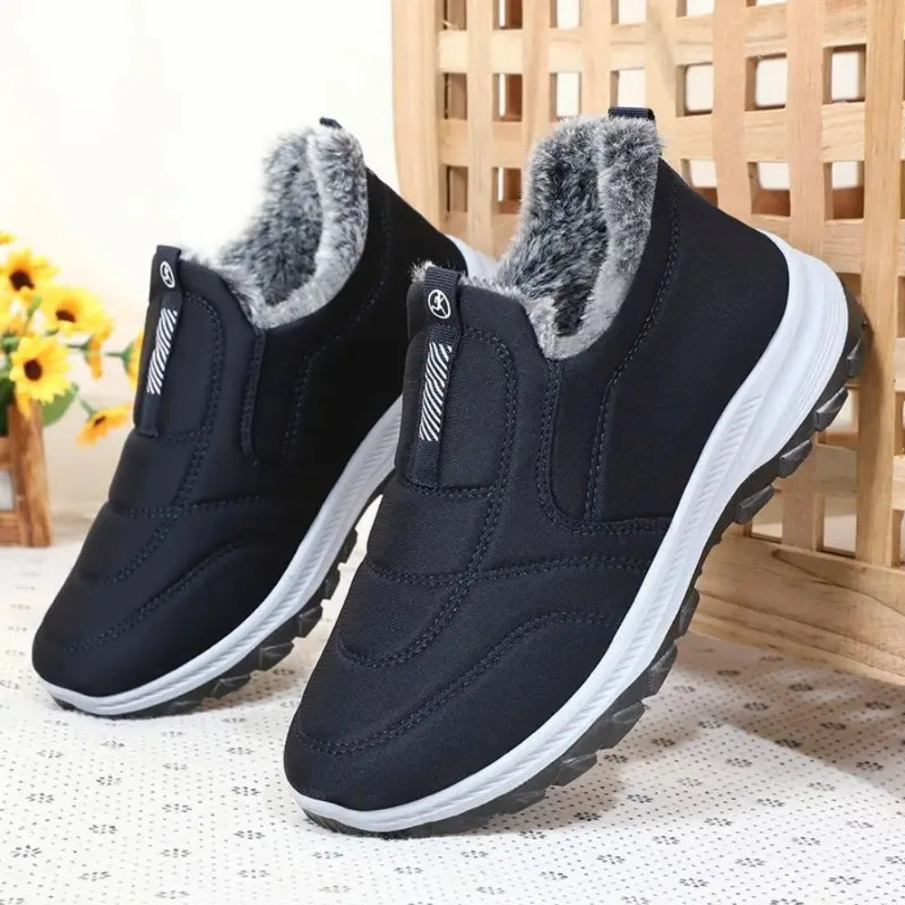 Winter Shoes Mens Snow Boots Thick Fur Non-slip Sneakers Male Cotton Ankle Boots