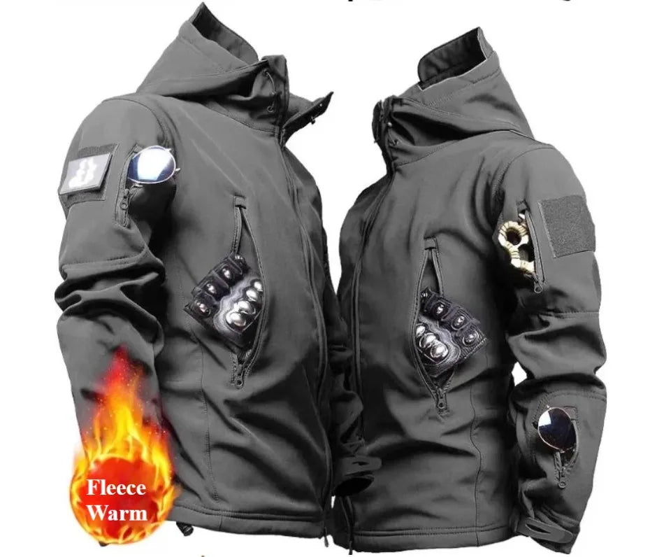 Winter Soft Shell Mens Tactical Set Outdoor Windproof