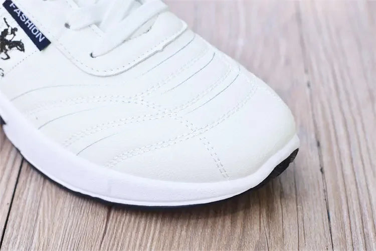 PU Leather Men Sneakers Breathable