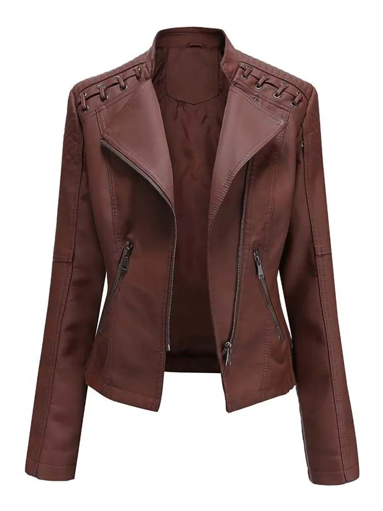 Women's Faux Leather Jackets