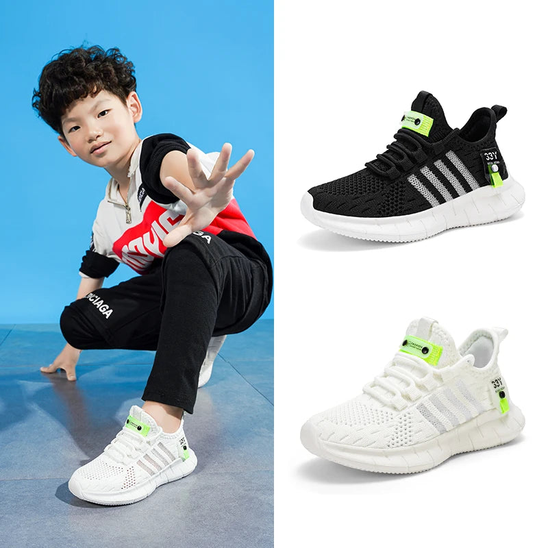 Plus Size Children's Sneakers Breathable Kids Running Shoes Lightweight Summer Shoes Casual Trainers Boy Size 26-38