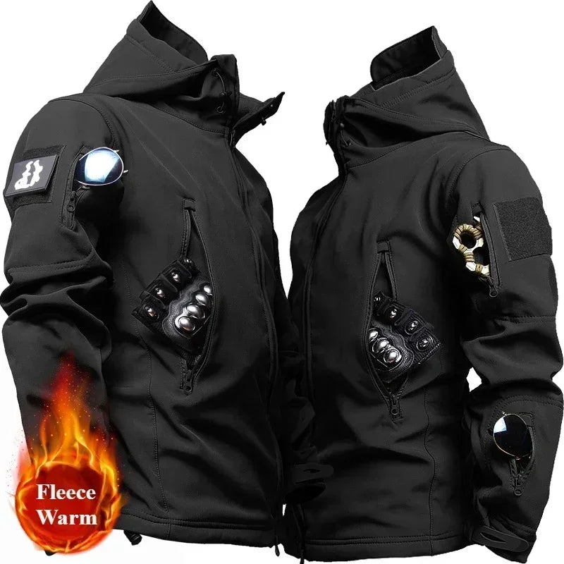 Winter Soft Shell Mens Tactical Set Outdoor Windproof