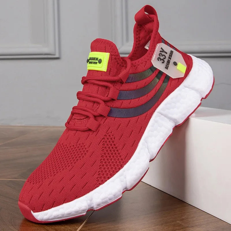 Men Shoes Sneakers Breathable Comfortable Casual Running Shoes Luxury Tenis Sneaker Male Footwear 2025