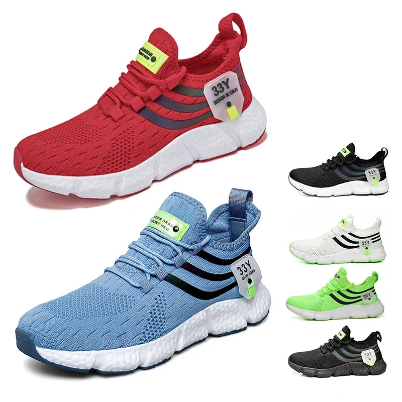 Men Shoes Sneakers Breathable Comfortable Casual Running Shoes Luxury Tenis Sneaker Male Footwear 2025